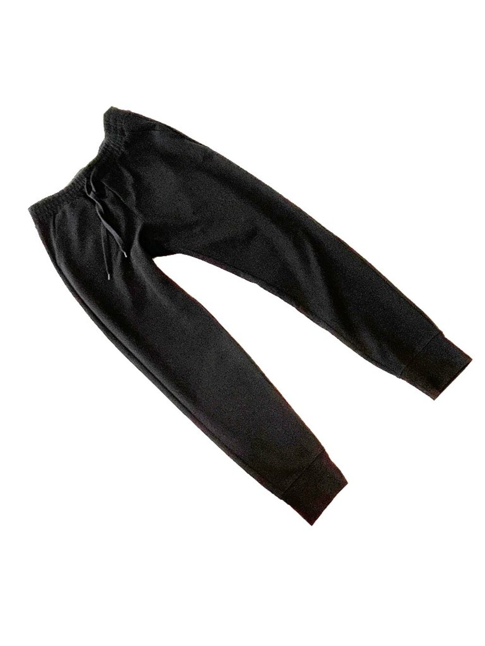 Uniqlo Small Black Knit Ankle Length Pants Elastic Drawstring Stretch Waistband - Picture 2 of 13